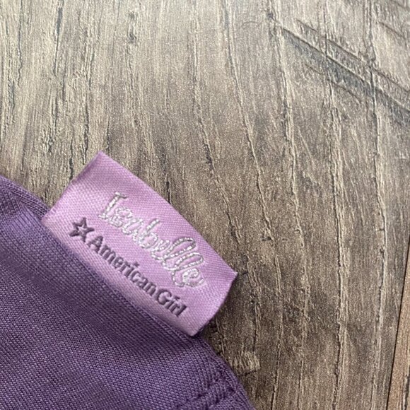 American Girl Isabelle Purple Silver Foiled Tank Top Size 10/12 - Picture 3 of 6